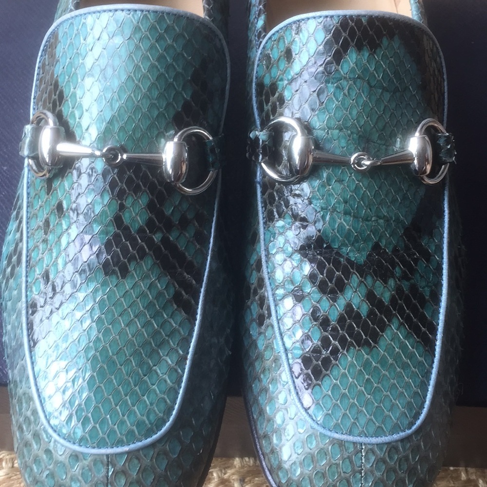 Gucci  snakeskin Horsebit